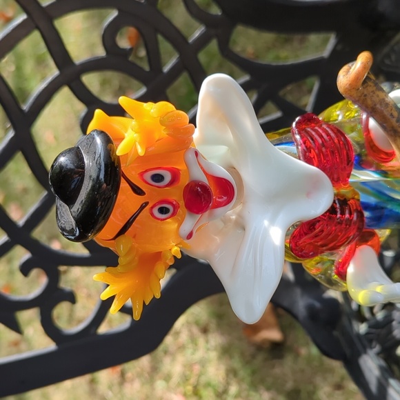 Rare HTF Vintage 💎 Murano, Italy 🤡 hand-blown VENETIAN GLASS CLOWN 🤡 pristine - Picture 5 of 12